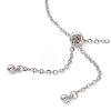 304 Stainless Steel Cable Chain Slider Bracelet Making BJEW-JB12959-03-4