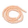 Opaque Solid Color Imitation Jade Glass Beads Strands GLAA-F029-P4mm-06-2