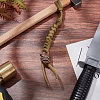 Outdoor EDC Tool Brass Parachute Rope European Beads KK-WH0081-44A-R-4