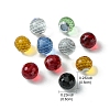 Faceted Round Glass Cabochons GGLA-YW001-13A-2