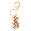 Zinc Alloy Rhinestone Keychain KEYC-M024-01KCG-03-3