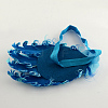 Cute Elastic Baby Headbands Dyed Feather Hair Accessories OHAR-Q002-03D-2