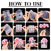 Clear PVC Candy Gift Packaging Boxes with Ribbon & Artificial Flower CON-TAC0001-20C-6