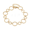 304 Stainless Steel Link Chain Bracelets for Women BJEW-P373-03B-G-5