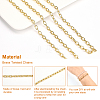 1M Brass Oval Paperclip Chains CHC-BC0001-15-5