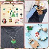 10Pcs 10 Styles Christmas Food Grade Eco-Friendly Silicone Focal Beads SIL-YW0001-30-7