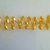 Transparent Facted Glass Beads GLAA-WH0031-58L-1