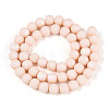 Frosted Opaque Glass Beads Strands LS-GLAA-T032-P8mm-MBB09-2