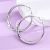 304 Stainless Steel Hoop Earrings EJEW-Z093-01P-01-2
