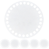 6Pcs Flat Round Acrylic Sheet MACR-CP0001-01B-7