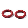 Spray Painted CCB Plastic Linking Rings CCB-Q091-010E-3