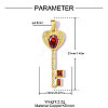 Brass Micro Pave Cubic Zirconia Pendants CU-OY002-05G-02-2