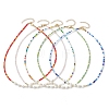 Boho Glass Beads & Shell Pearl Beaded Necklaces NJEW-JN04975-1