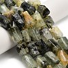 Natural Prehnite Beads Strands G-H329-A02-02-1
