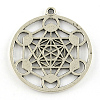 Tibetan Style Alloy Pendants X-TIBEP-R348-39AS-RS-2