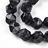 Natural Larvikite Beads Strands G-T139-8mm-51-4