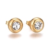 304 Stainless Steel Stud Earrings EJEW-L251-A01-G-1