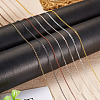 Brass Coated Iron Flat Cable Chains CH-TAC0007-01G-8