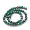 Round Dyed Natural Gemstone Bead Strands X-G-R345-6mm-15-2