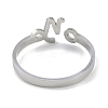 Non-Tarnish Constellations 304 Stainless Steel Open Cuff Ring for Women RJEW-L122-001P-05-3