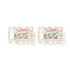 Printed Opaque Acrylic Beads OACR-B054-01F-1