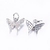 Long-Lasting Plated Brass Micro Pave Cubic Zirconia Charms ZIRC-F069-32-3