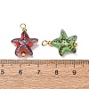 Baking Paint Glass Pendants GL-CBA010C-08G-3