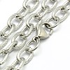 Tarnish Resistant Fashionable 304 Stainless Steel Twisted Grain Cable Chain Necklaces STAS-A028-N077P-2