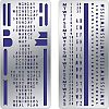 Fingerinspire 2Pcs 2 Style Custom 304 Stainless Steel Cutting Dies Stencils DIY-FG0001-94-1