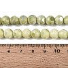 Ombre Effect Dyed Electroplate Opaque Glass Beads Strands EGLA-Q130-01A-10-5