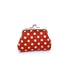 Polka Dot Printed Cloth Kiss Lock Wallets PW-WG6A5FA-06-1