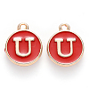 Golden Plated Enamel Alloy Charms ENAM-SZ0001-26C-U-2