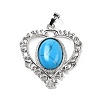 Synthetic Turquoise Pendants G-I322-04P-04-2