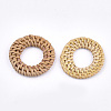 Handmade Reed Cane/Rattan Woven Linking Rings WOVE-T005-06A-2