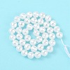 Electroplated Glass Pearl Beads Strands BSHE-C007-A01-01-1-3