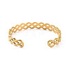 304 Stainless Steel Cuff Bangles BJEW-M234-01G-3