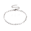 304 Stainless Steel Cable Chain Bracelet for Men Women BJEW-E031-05F-P-1