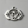 Chakra Zinc Tibetan Style Alloy Pendants FIND-WH0137-05C-AS-1