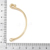 Brass Bracelet Bar Connector Links KK-U020-02G-3