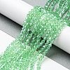 Transparent Electroplate Glass Beads Strands EGLA-A039-T2mm-A24-4
