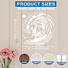 MAYJOYDIY US 1Pc PET Hollow Out Drawing Painting Stencils DIY-MA0004-90B-4