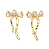 Brass Micro Pave Cubic Zirconia Pendants KK-A281-10G-02-1