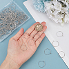 SOFPLATE 200Pcs Brass Wine Glass Charm Rings KK-SP0001-31A-P-3