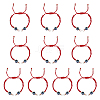 CHGCRAFT 10Pcs Adjustable Braided Nylon Thread Link Bracelet Making AJEW-CA0003-89-1