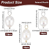 BENECREAT 42Pcs 3 Styles Natural Cultured Freshwater Pearl Pendants FIND-BC0002-78-2