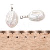 Natural Baroque Keshi Pearl Pendants PALLOY-JF05420-2