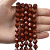 Natural Red Jasper Beads Strands G-Z119-A22-03-2