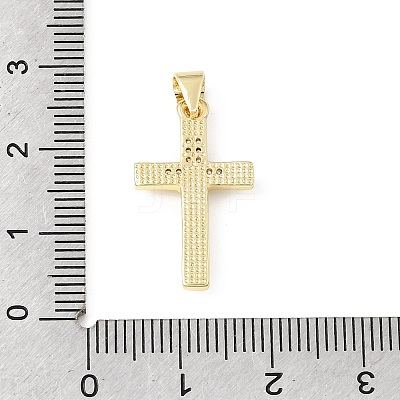 Easter Brass Micro Pave Clear Cubic Zirconia Pendants KK-E799-05F-G-1