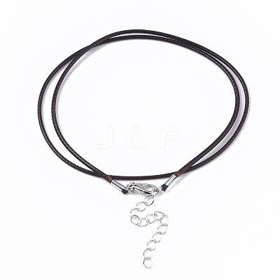 Waxed Cotton Cord Necklace Making X-MAK-S032-1.5mm-B02-1