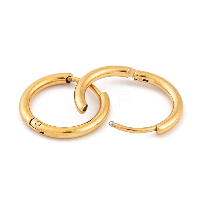 Ion Plating(IP) Round Ring 304 Stainless Steel Hoop Earrings for Women EJEW-G388-02C-G-1